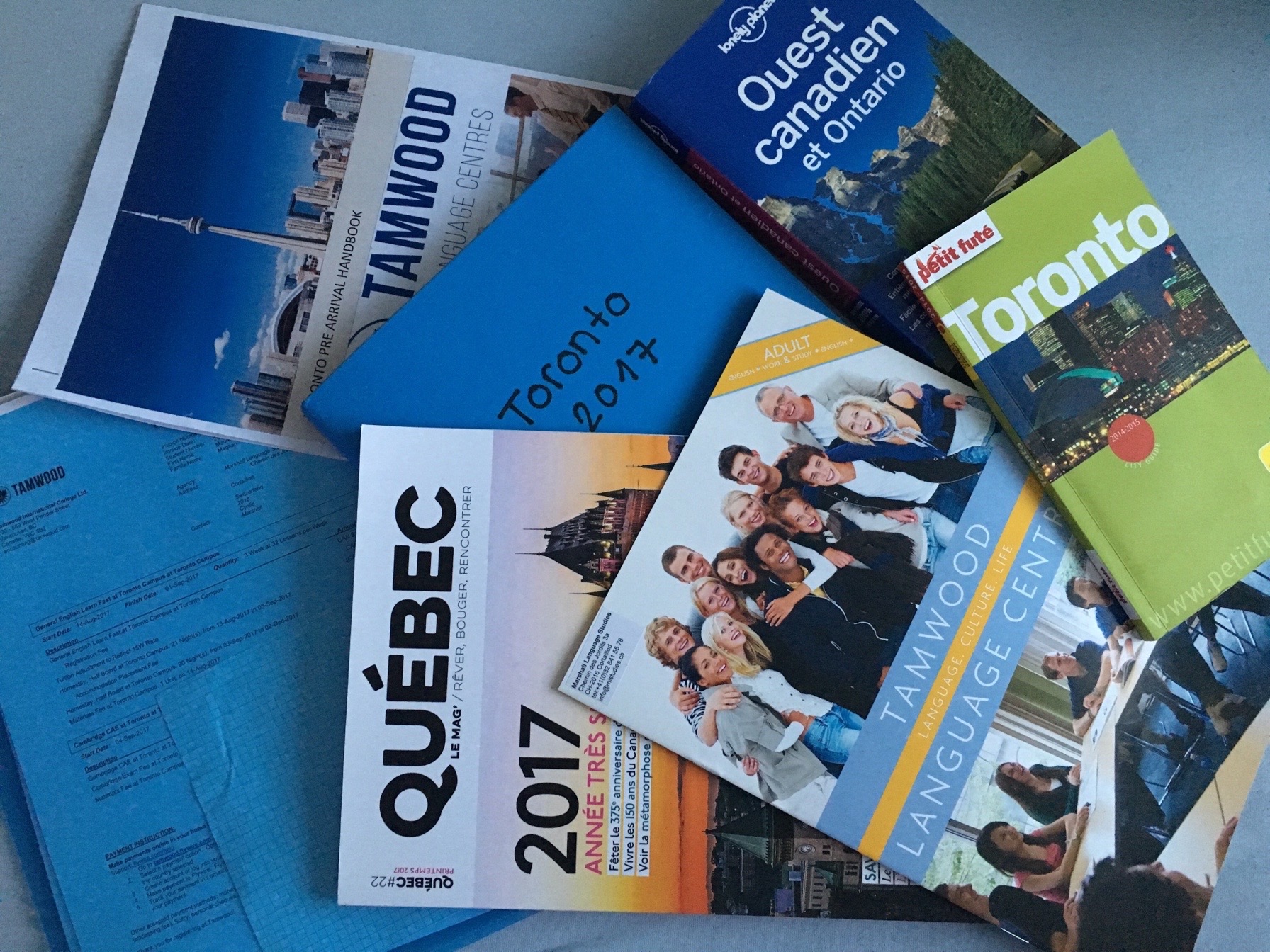 Préparation de mon séjour linguistique à Toronto